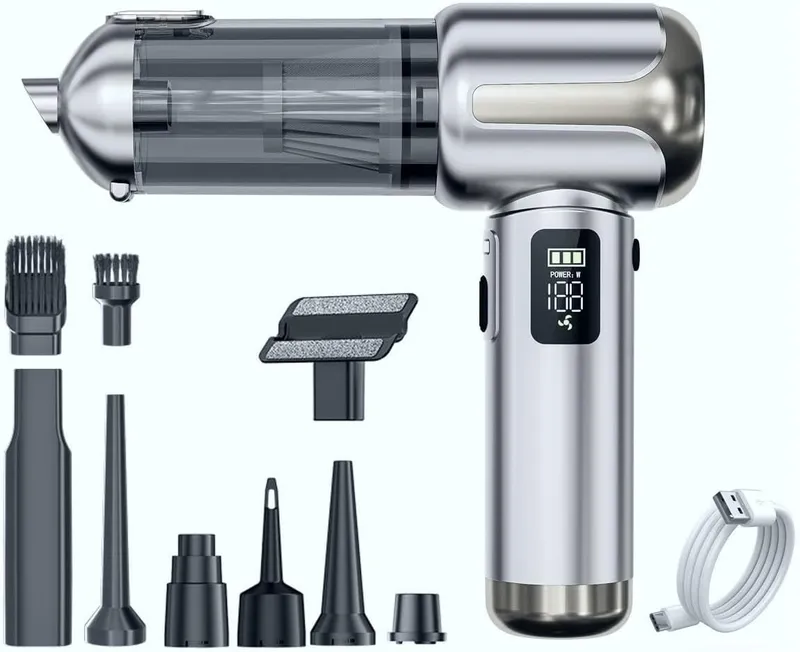 Lyiazsoy Handheld Vacuum ST-6706A Plus – Silver Grey